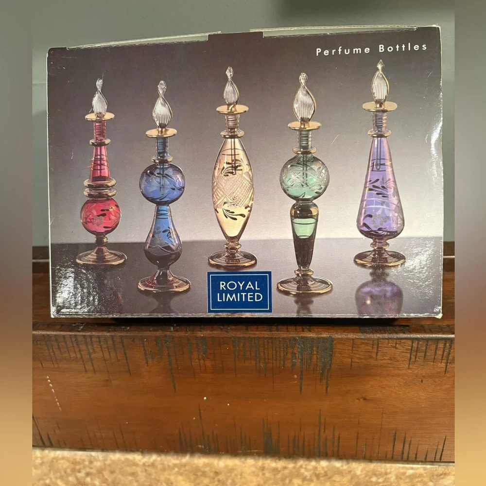 Royal Limited Decorative Glass Bottles Set - Picture 1 of 11